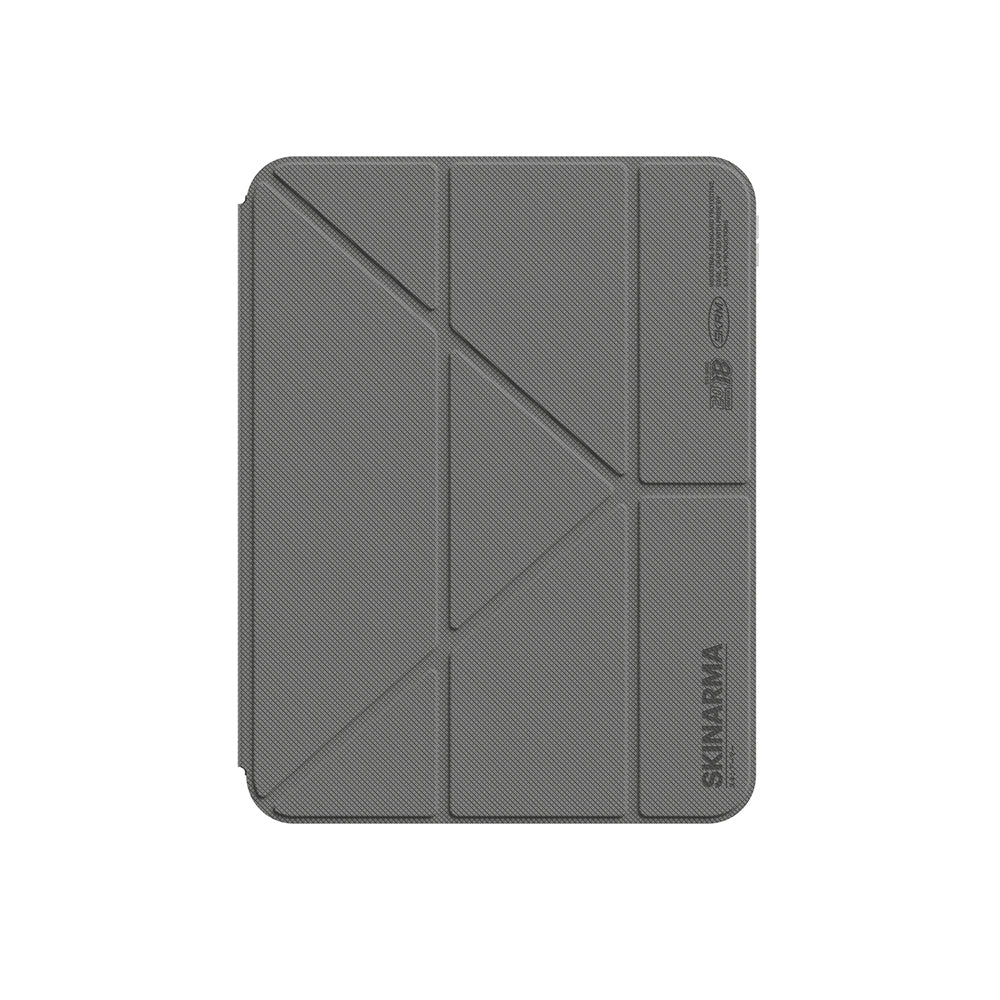 iPad Air 11 2024 Kılıf Skinarma Kalemlikli Arkası Şeffaf Standlı Magnetik Zeta Kılıf