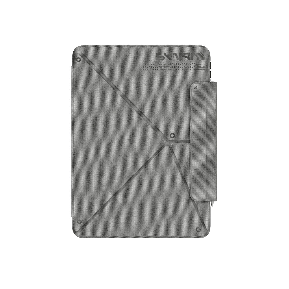 iPad Air 11 2024 Kılıf Skinarma Kalemlikli Dokulu Tasarım Standlı Magnetik Trilon Kılıf