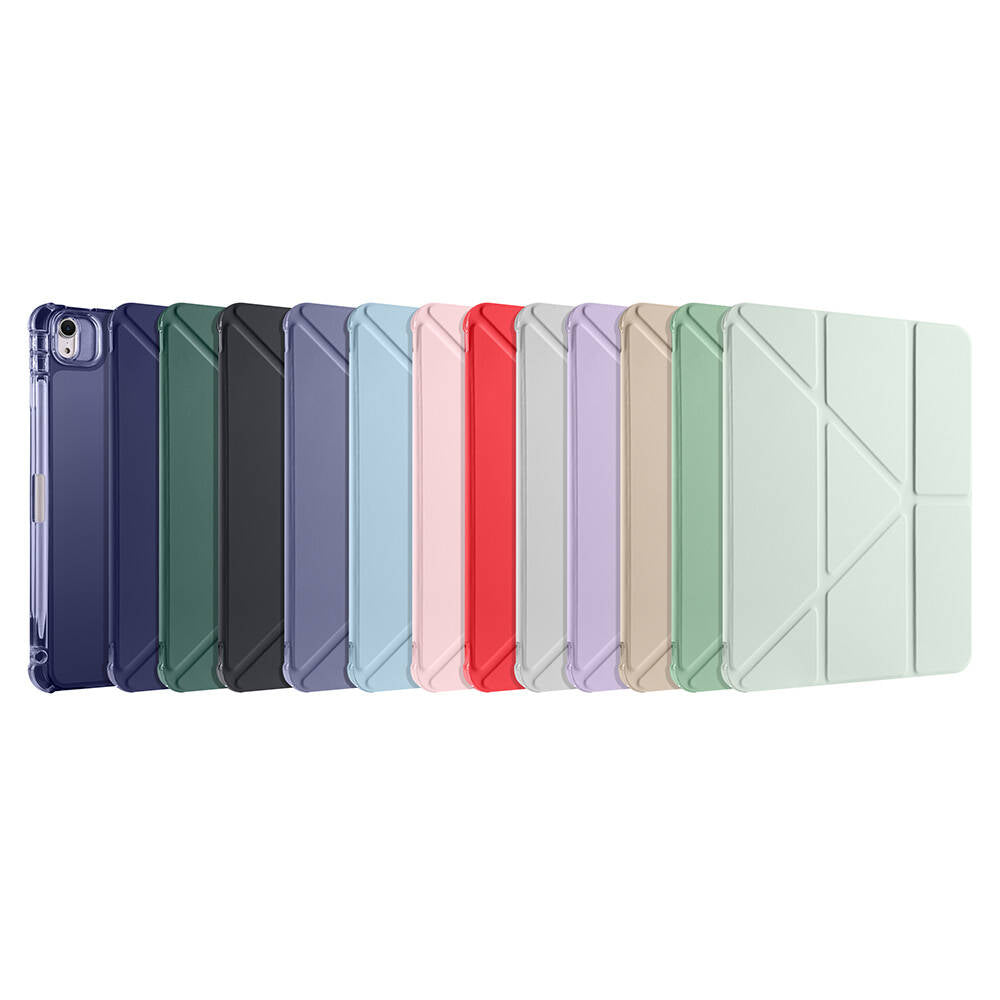 iPad Air 11 2024 Kılıf Zore Tri Folding Kalem Bölmeli Standlı Kılıf
