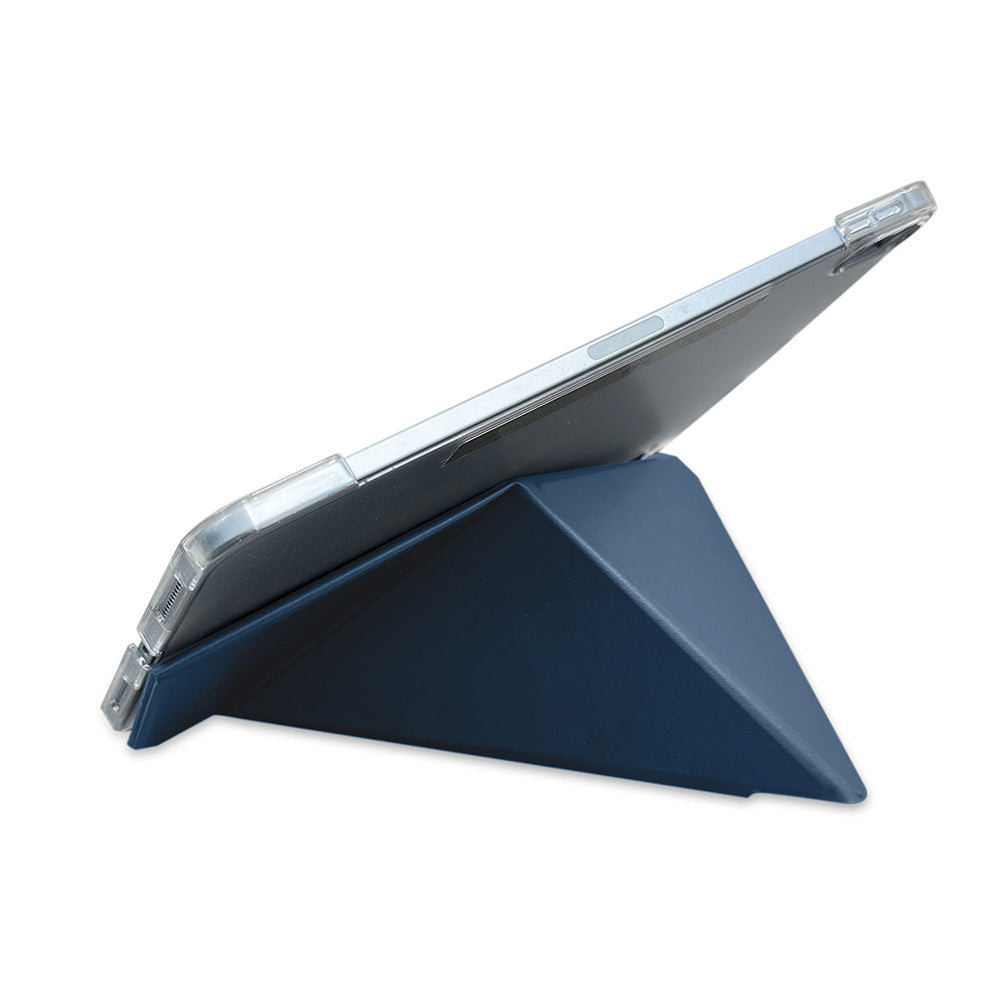 iPad Air 11 2024 Raptic Clear Folio Airbagli Şeffaf Kılıflı Katlanabilir Standlı Kılıf