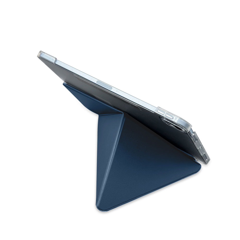 iPad Air 11 2024 Raptic Clear Folio Airbagli Şeffaf Kılıflı Katlanabilir Standlı Kılıf