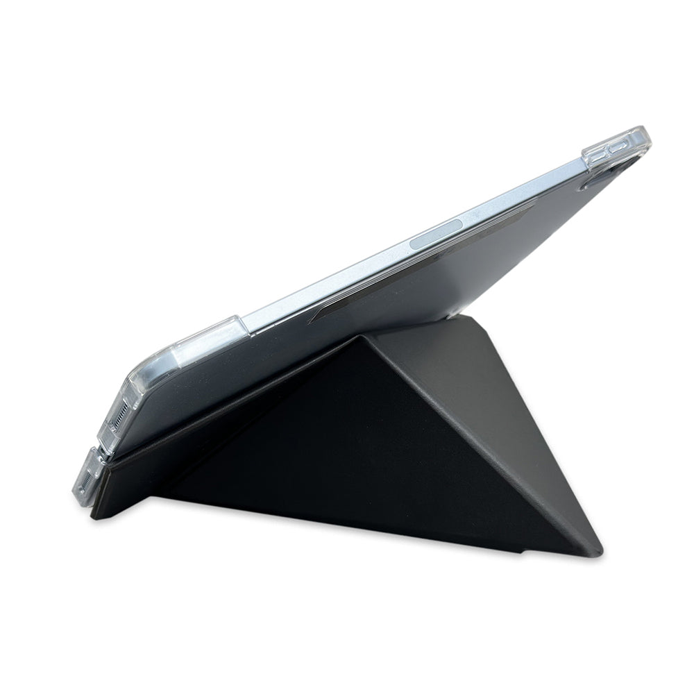 iPad Air 11 2024 Raptic Clear Folio Airbagli Şeffaf Kılıflı Katlanabilir Standlı Kılıf