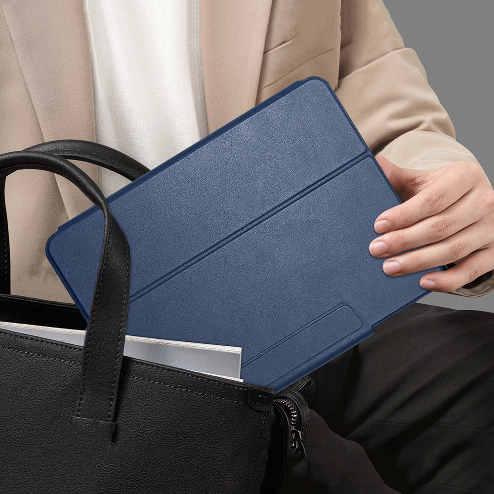 iPad Air 11 2024 Raptic Spin Detachable Folio PU Ayrılabilir Kalem Bölmeli Standlı Kılıf