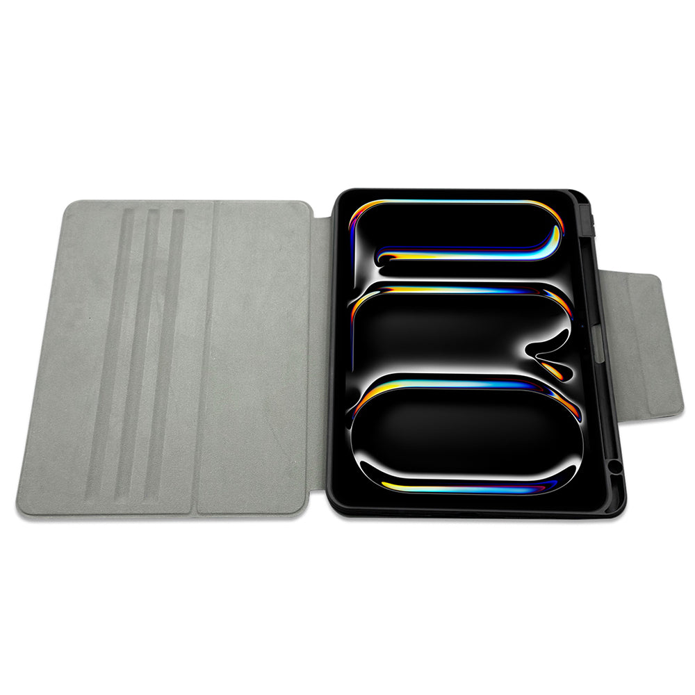 iPad Air 11 2024 Raptic Spin Detachable Folio PU Ayrılabilir Kalem Bölmeli Standlı Kılıf