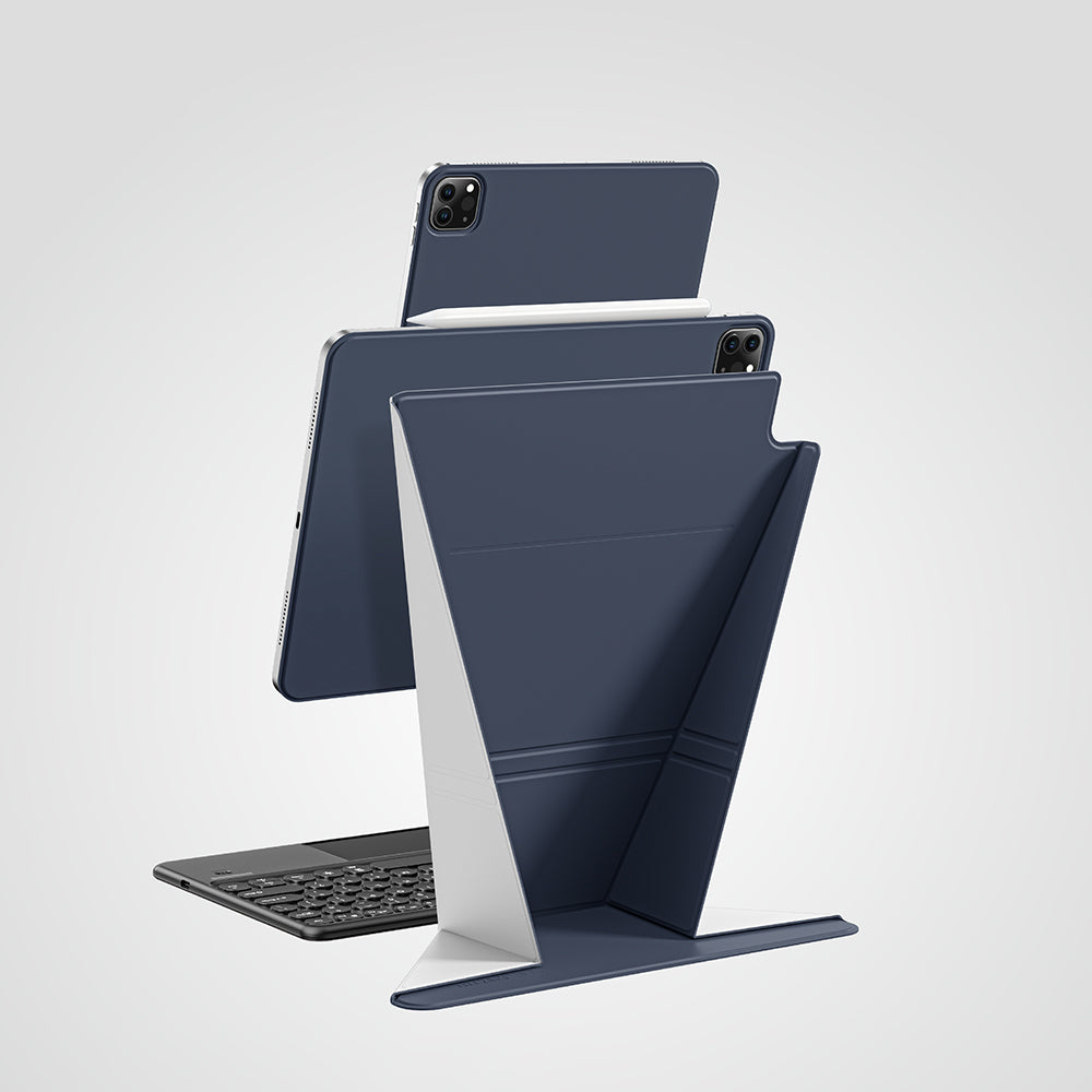 iPad Air 11 2025 M3 Amazingthing Matte Pro Mag Folio Katlanabilir Magnetik Standlı Kılıf