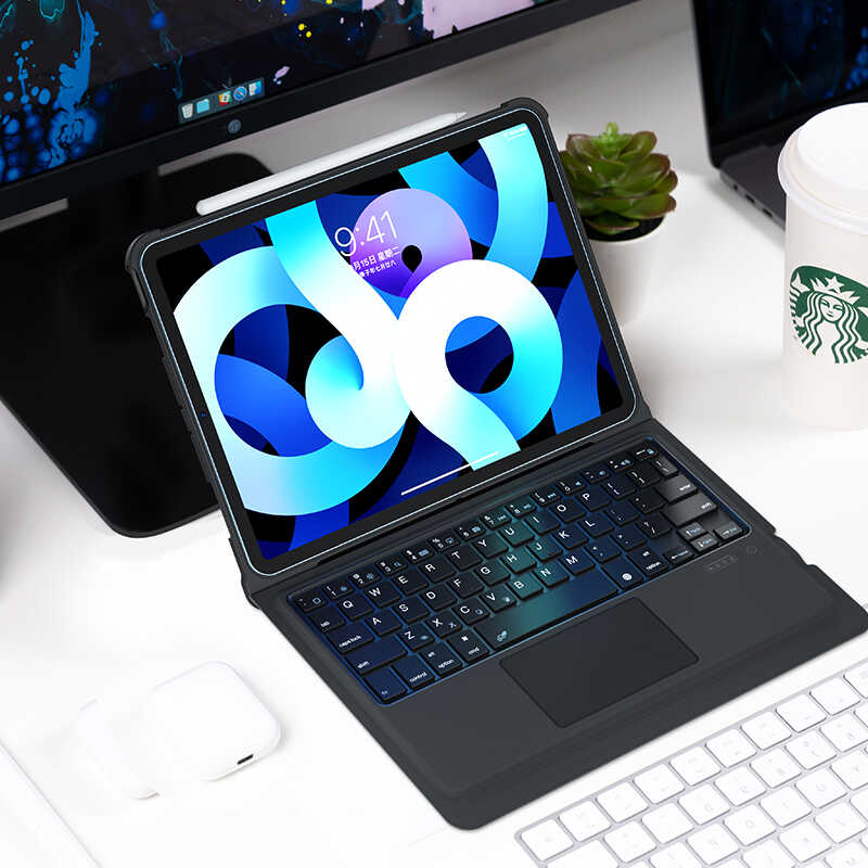 iPad Air 11 2025 M3 Benks Multifunctional Kablosuz Klavyeli Kılıf