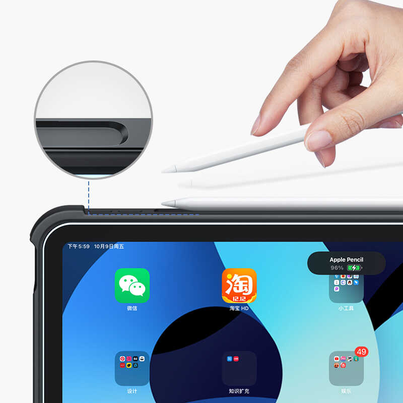 iPad Air 11 2025 M3 Benks Multifunctional Kablosuz Klavyeli Kılıf