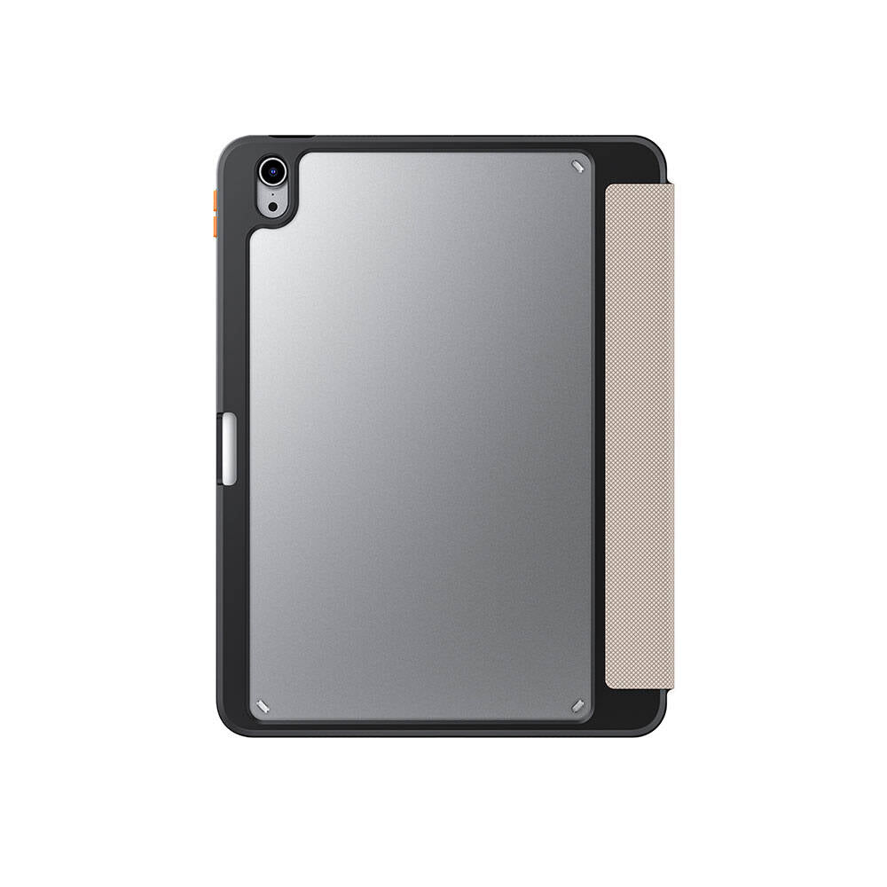 iPad Air 11 2025 M3 Kılıf SkinArma Kabartma Baskı Tasarımlı 360 Tam Koruma Arkası Şeffaf Standlı Gamma Kılıf