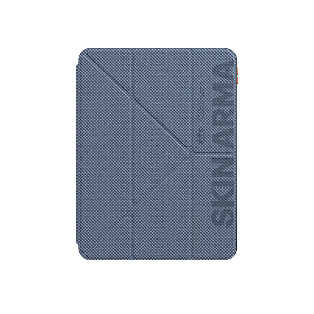 iPad Air 11 2025 M3 Kılıf SkinArma Kabartma Baskı Tasarımlı 360 Tam Koruma Arkası Şeffaf Standlı Gamma Kılıf