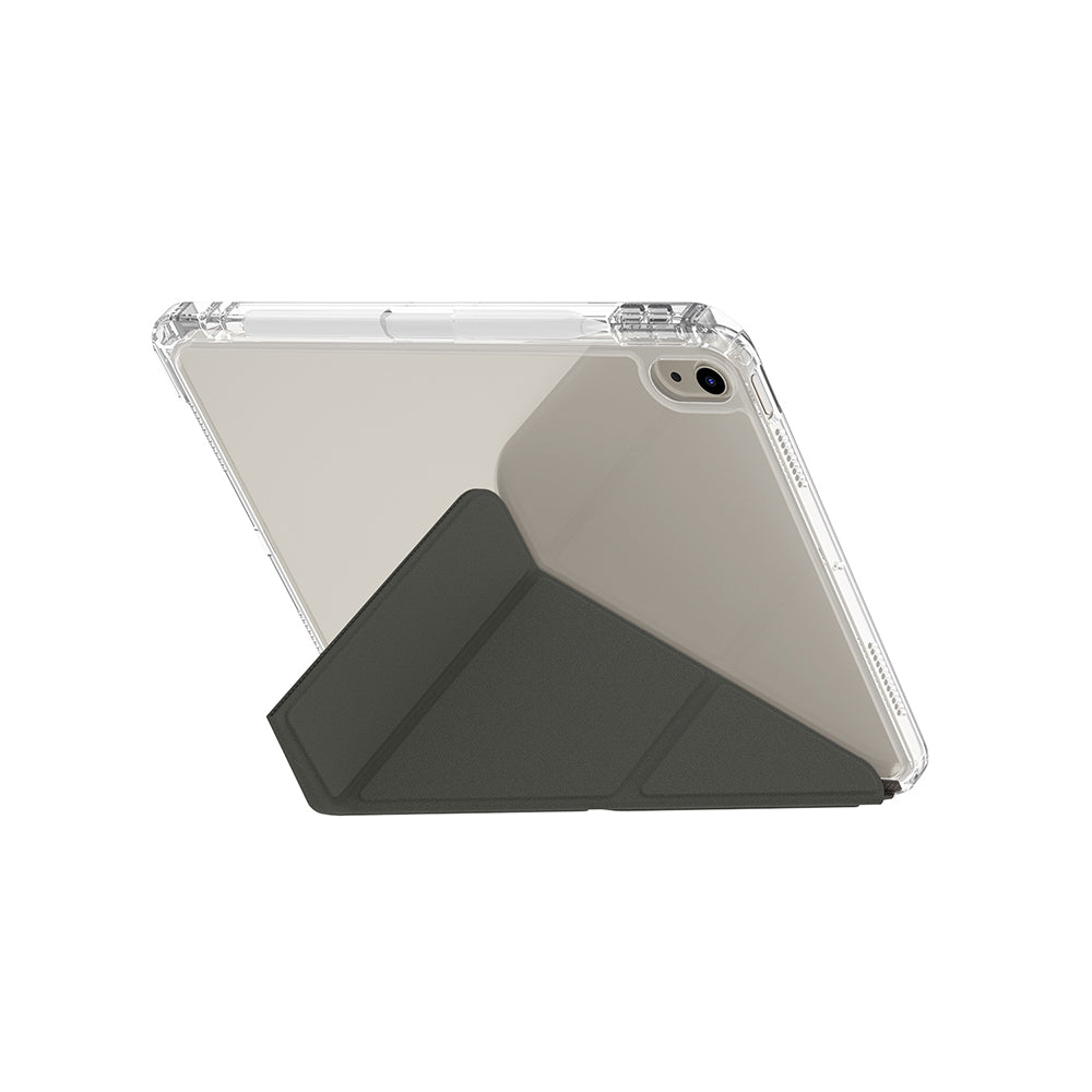 iPad Air 11 2025 M3 Kılıf Skinarma Kalemlikli Arkası Şeffaf Standlı Magnetik Zeta Kılıf