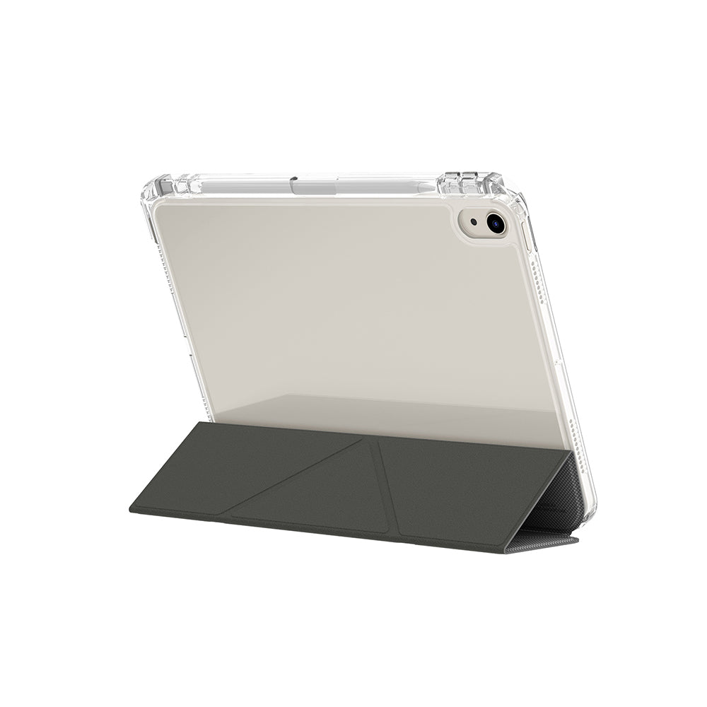 iPad Air 11 2025 M3 Kılıf Skinarma Kalemlikli Arkası Şeffaf Standlı Magnetik Zeta Kılıf