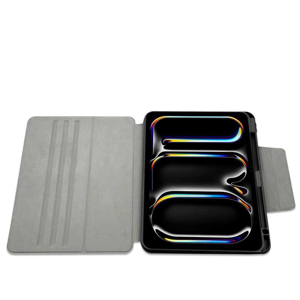 iPad Air 11 2025 M3 Raptic Spin Detachable Folio PU Ayrılabilir Kalem Bölmeli Standlı Kılıf