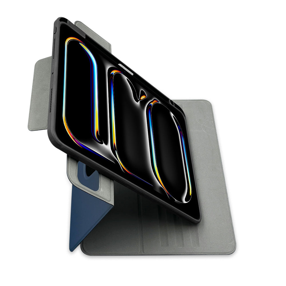 iPad Air 11 2025 M3 Raptic Spin Detachable Folio PU Ayrılabilir Kalem Bölmeli Standlı Kılıf