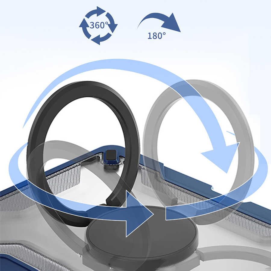 iPad Air 11 2025 M3 Wiwu Mecha Dönebilen Standlı Tablet Kılıfı