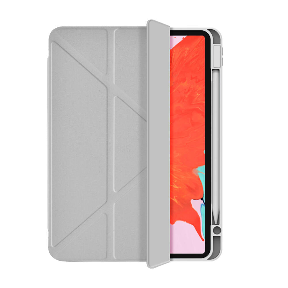 iPad Air 12.9 2022 M2 Wiwu 360° Dönebilen Standlı Magnetik Koruyucu Tablet Kılıfı
