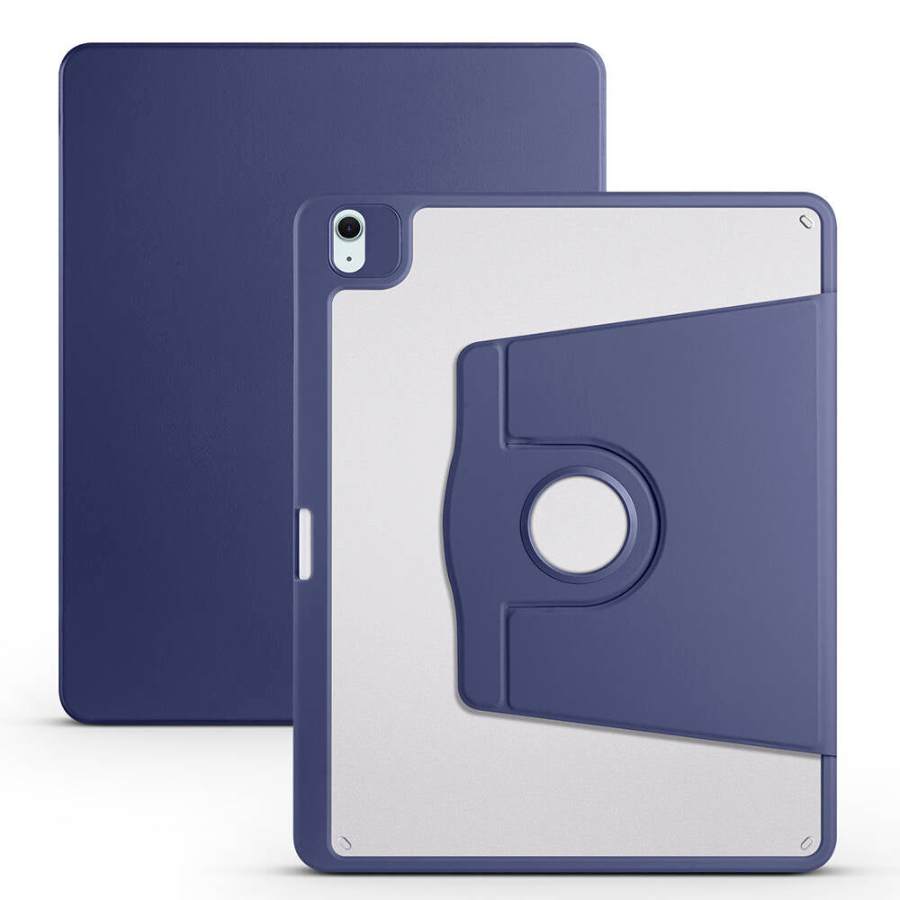 iPad Air 13 2024 Kılıf Zore Termik Kalem Bölmeli Dönebilen Standlı Kılıf