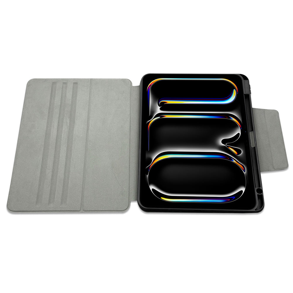 iPad Air 13 2024 Raptic Spin Detachable Folio PU Ayrılabilir Kalem Bölmeli Standlı Kılıf