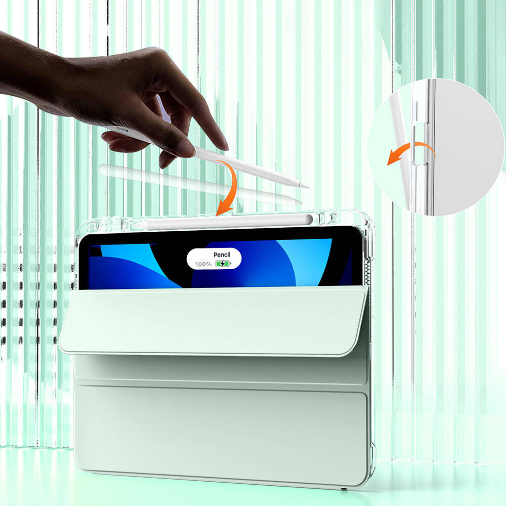 iPad Air 13 2025 M3 Kılıf Magnetik Ayrılabilen Airbagli Zore Sliding Tablet Kılıfı