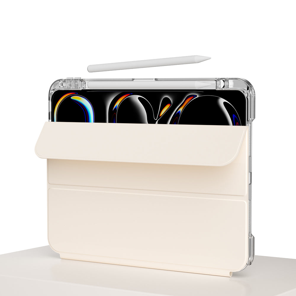 iPad Air 13 2025 M3 Kılıf Magnetik Ayrılabilen Airbagli Zore Sliding Tablet Kılıfı