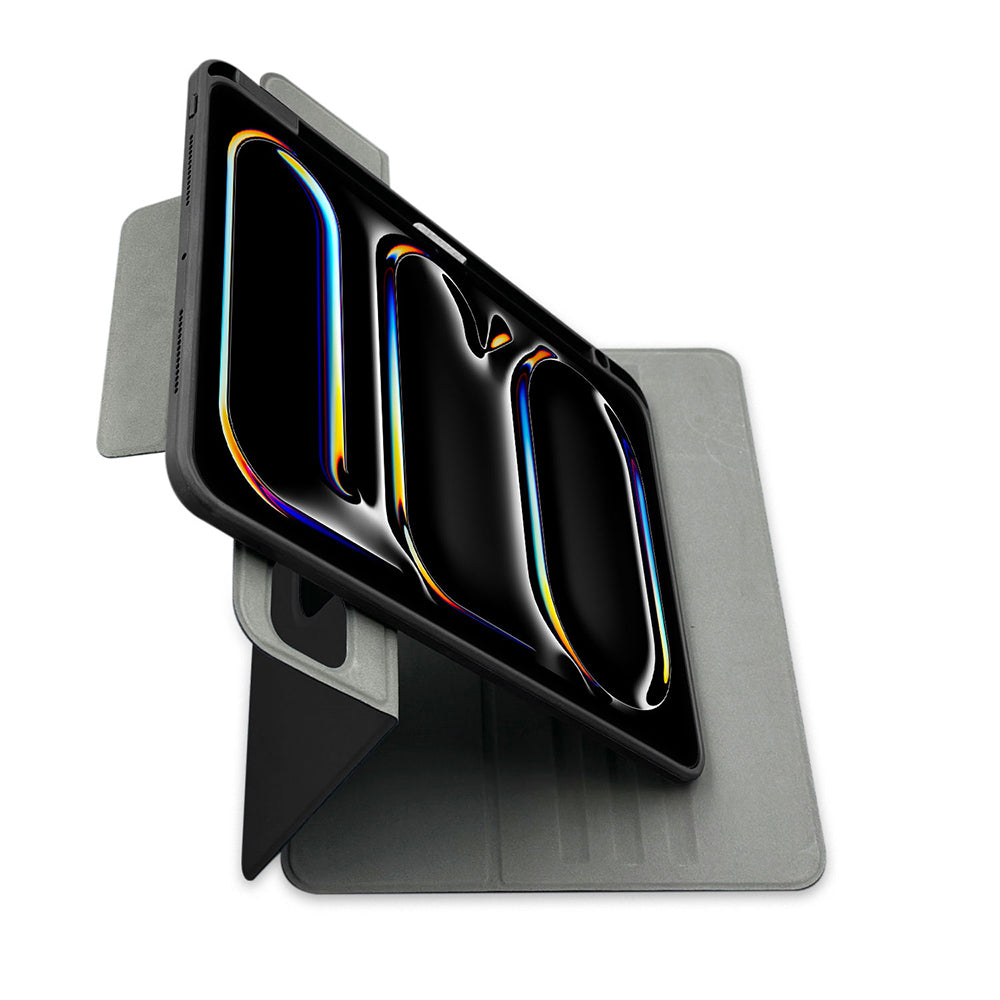 iPad Air 13 2025 M3 Raptic Spin Detachable Folio PU Ayrılabilir Kalem Bölmeli Standlı Kılıf