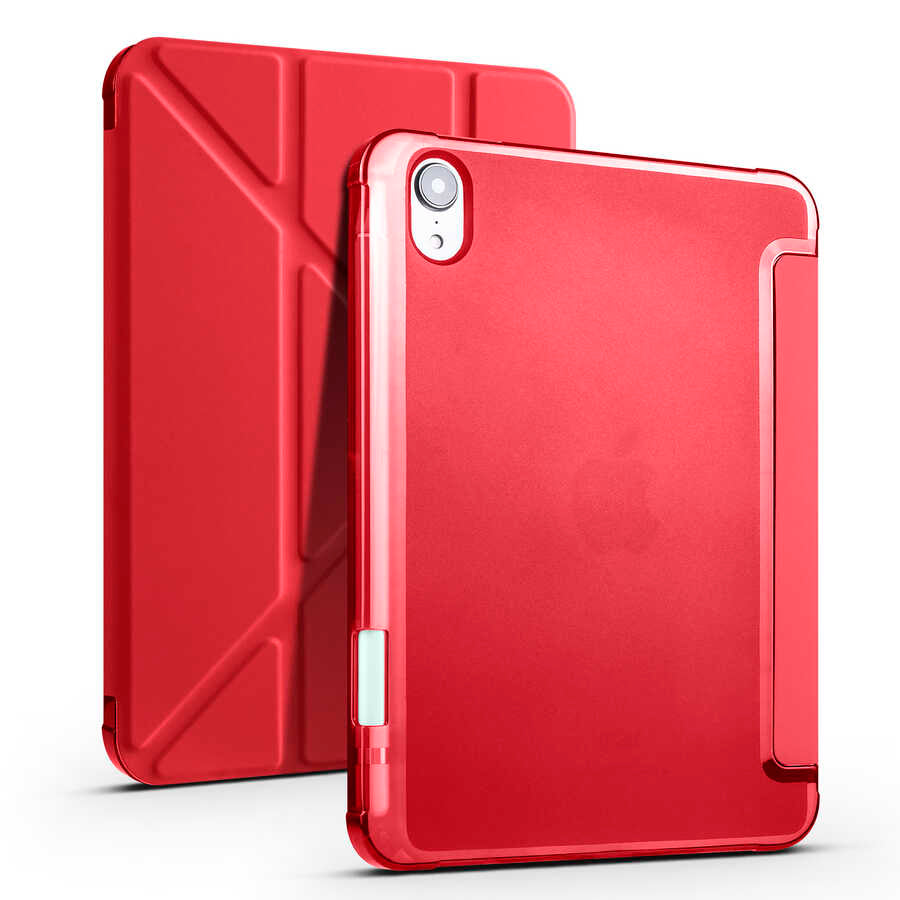 iPad Mini 2021 (6.Nesil) Kılıf Zore Tri Folding Kalem Bölmeli Standlı Kılıf