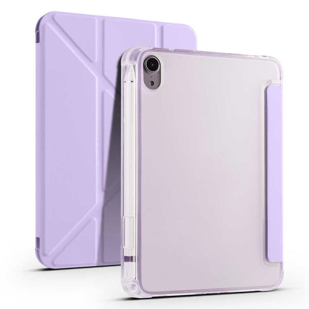 iPad Mini 2021 (6.Nesil) Kılıf Zore Tri Folding Kalem Bölmeli Standlı Kılıf