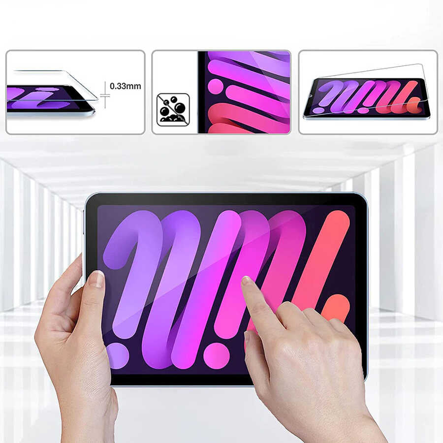 iPad Mini 2021 (6.Nesil) Zore Tablet Temperli Cam Ekran Koruyucu