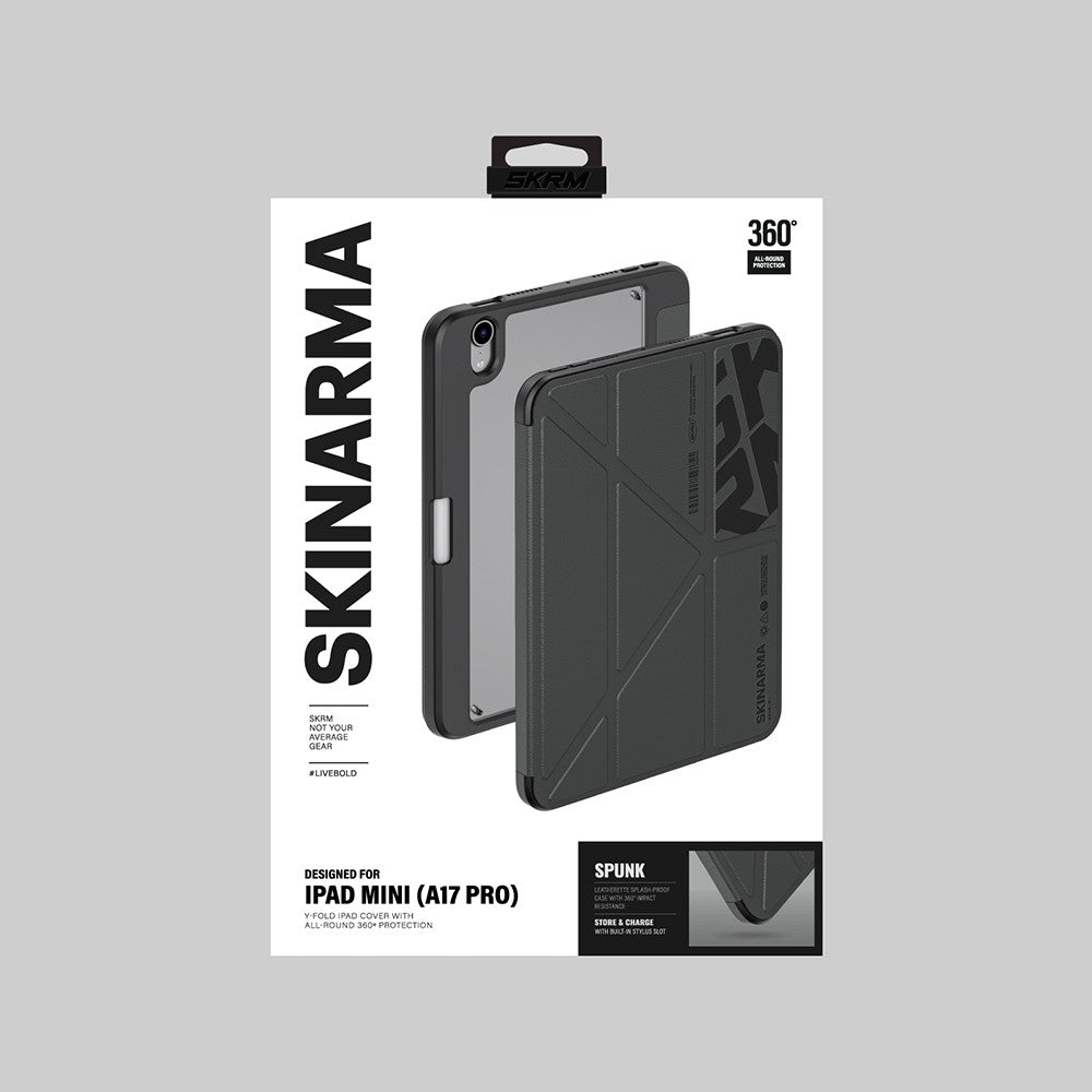 iPad Mini 2024 (7.Nesil) Kılıf Skinarma Desenli Airbag Tasarımlı Standlı Spunk Kılıf