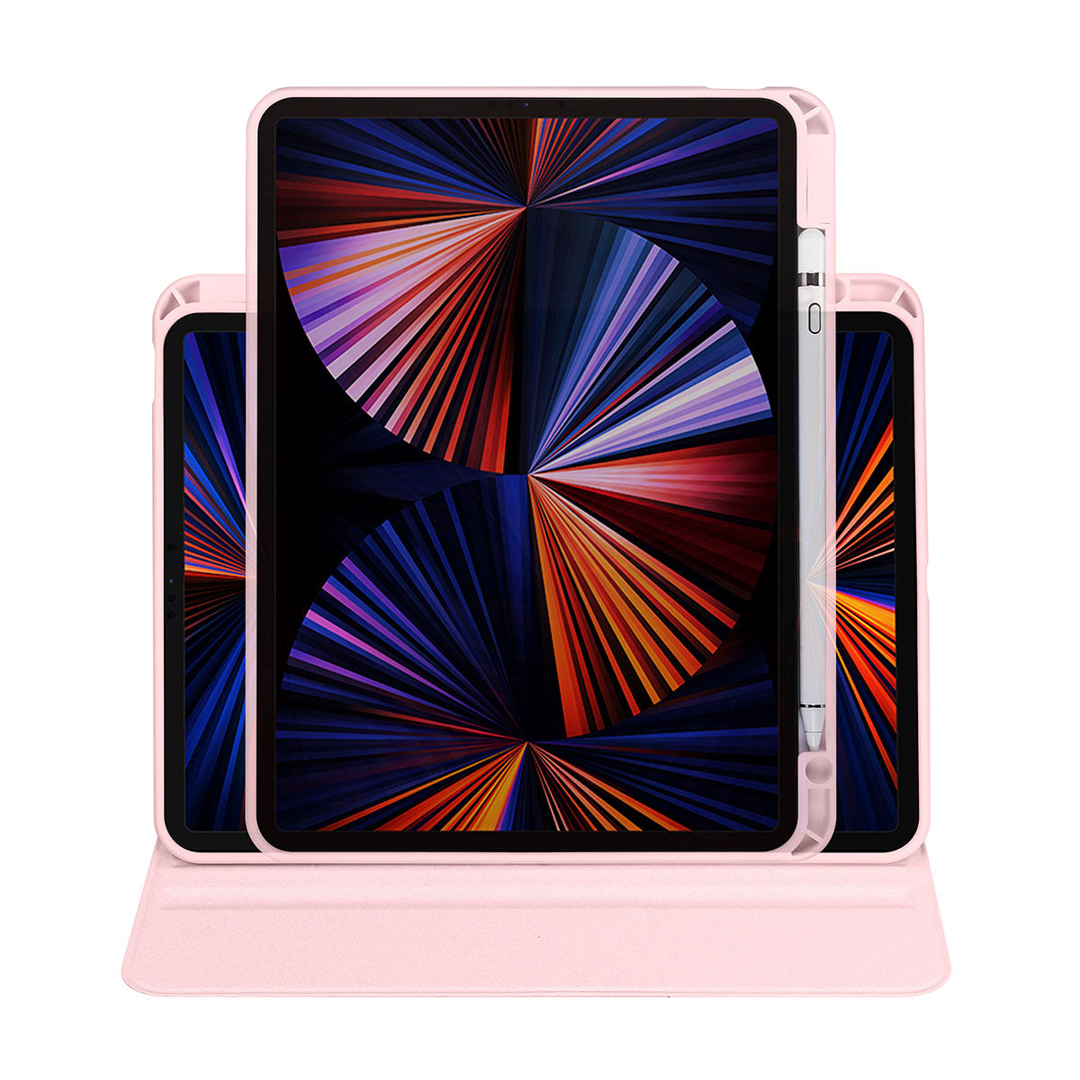 iPad Pro 11 2018 Kılıf Zore Termik Kalem Bölmeli Dönebilen Standlı Kılıf