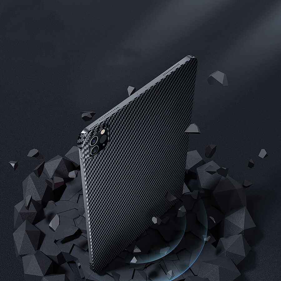 iPad Pro 11 2020 (2.Nesil) Kılıf Benks Essential Kevlar Karbon Fiber Kılıf