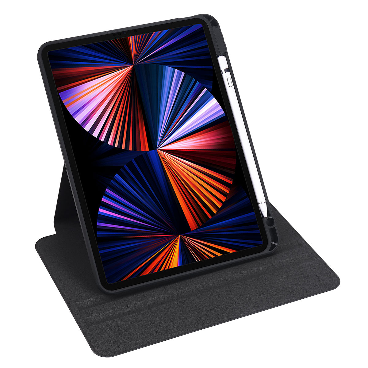 iPad Pro 11 2020 (2.Nesil) Kılıf Zore Termik Kalem Bölmeli Dönebilen Standlı Kılıf