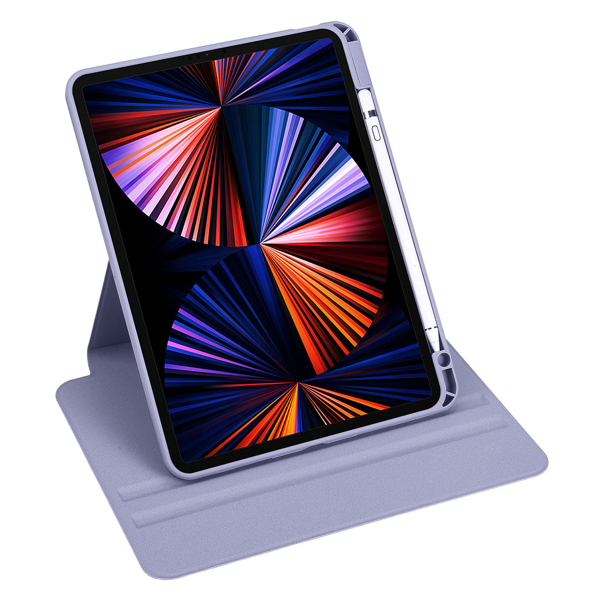 iPad Pro 11 2021 (3.Nesil) Kılıf Zore Termik Kalem Bölmeli Dönebilen Standlı Kılıf