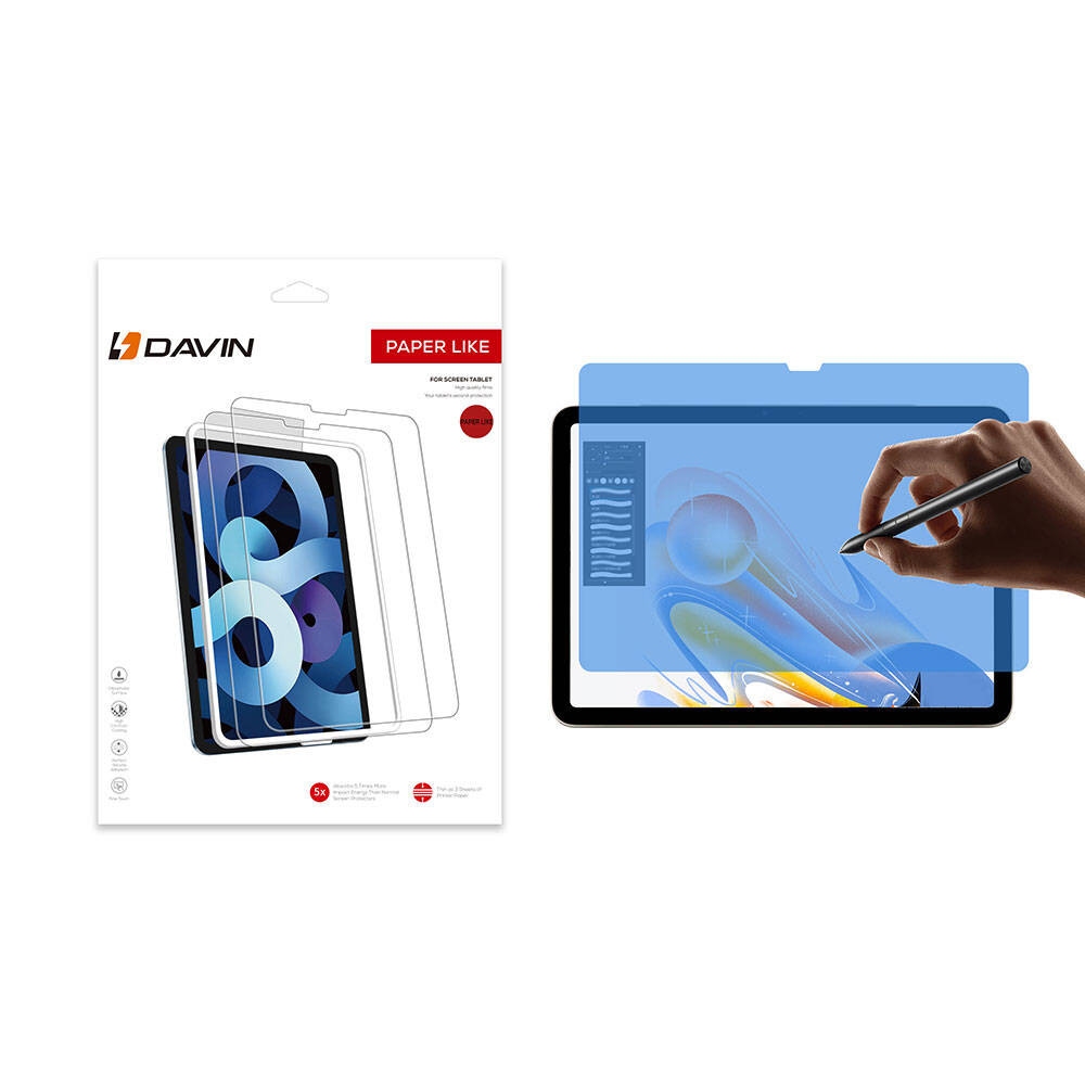 iPad Pro 11 2024 Kağıt Hisli Mat Davin Paper Like Ekran Koruyucu