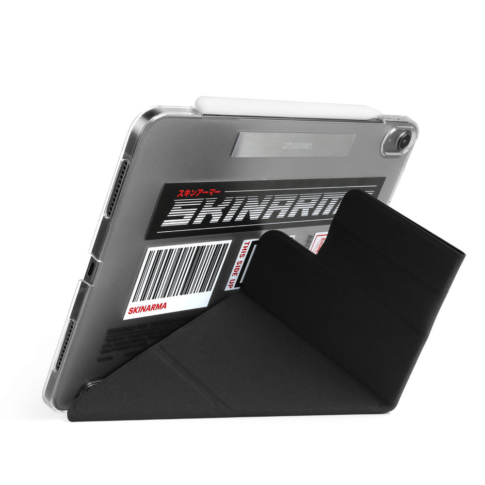 iPad Pro 11 2024 Kılıf SkinArma Sticker Tasarımlı Kalemlikli Arkası Şeffaf Standlı Magnetik Taito Kılıf