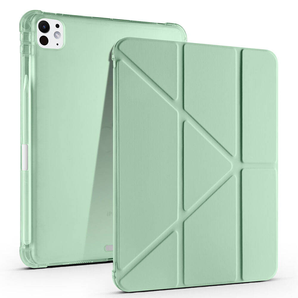 iPad Pro 11 2024 Kılıf Zore Tri Folding Kalem Bölmeli Standlı Kılıf