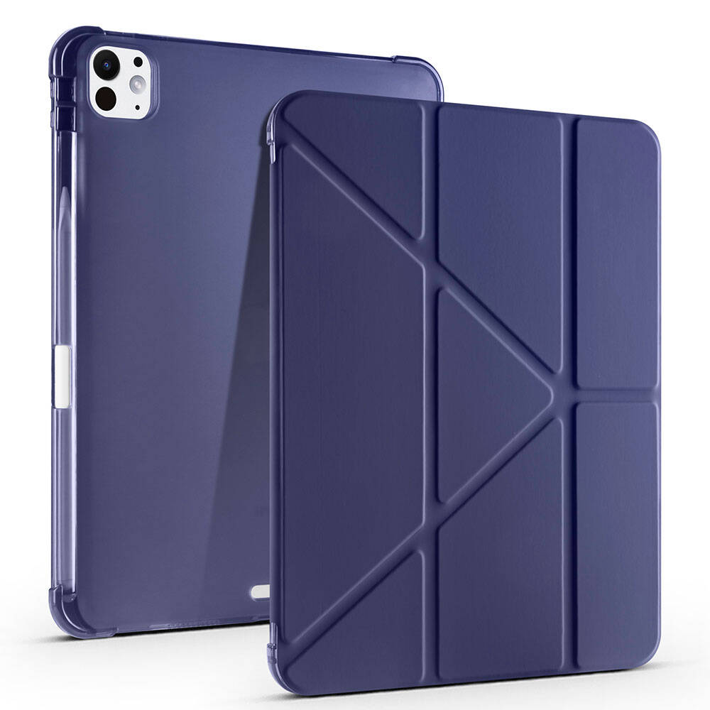 iPad Pro 11 2024 Kılıf Zore Tri Folding Kalem Bölmeli Standlı Kılıf