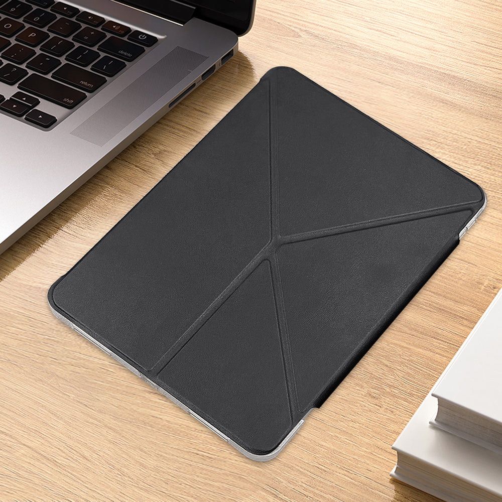 iPad Pro 11 2024 Raptic Clear Folio Airbagli Şeffaf Kılıflı Katlanabilir Standlı Kılıf
