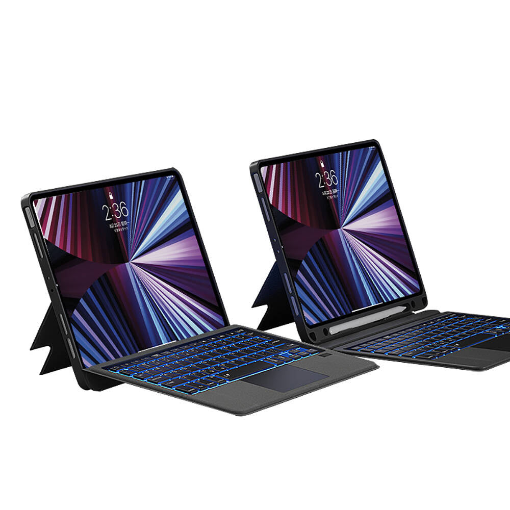 iPad Pro 11 2024 Wiwu Mag Touch Klavyeli Standlı Kılıf