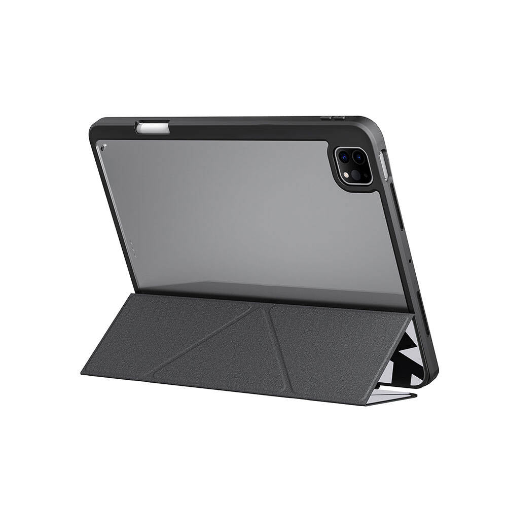 iPad Pro 11 2025 M5 Kılıf SkinArma Holografik Tasarımlı Arkası Şeffaf Çıkarılabilir Magnetik Kira Kobai Kılıf