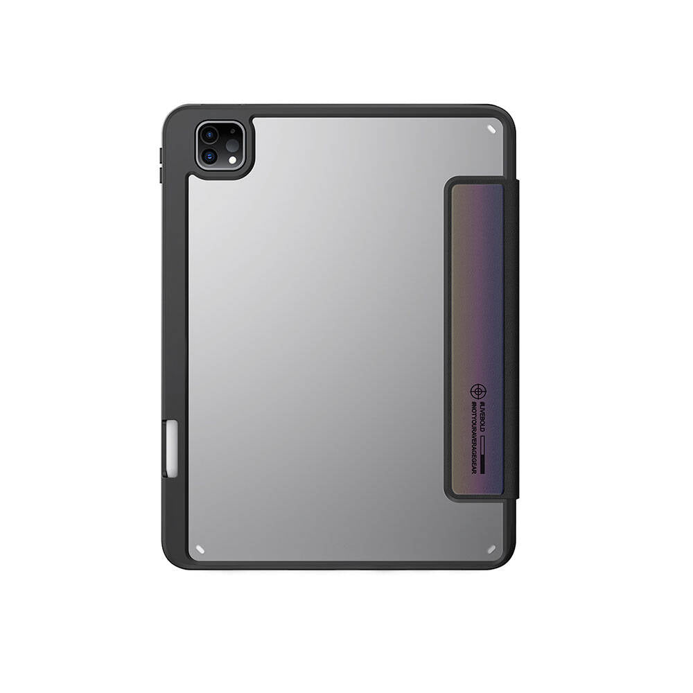 iPad Pro 11 2025 M5 Kılıf SkinArma Holografik Tasarımlı Arkası Şeffaf Çıkarılabilir Magnetik Kira Kobai Kılıf