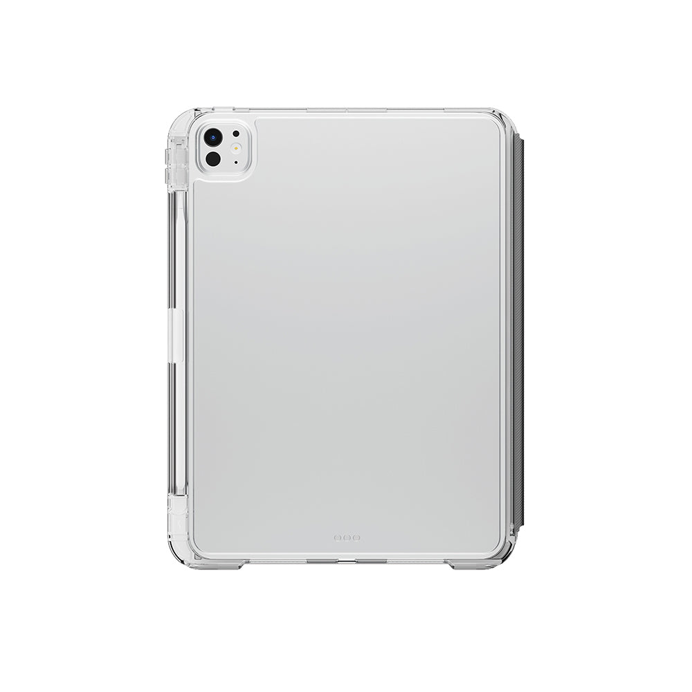iPad Pro 11 2025 M5 Kılıf Skinarma Kalemlikli Arkası Şeffaf Standlı Magnetik Zeta Kılıf