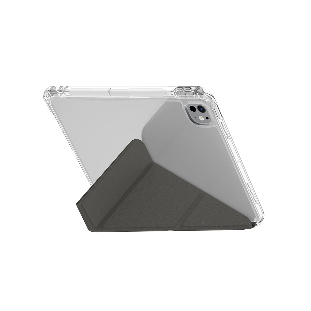 iPad Pro 11 2025 M5 Kılıf Skinarma Kalemlikli Arkası Şeffaf Standlı Magnetik Zeta Kılıf