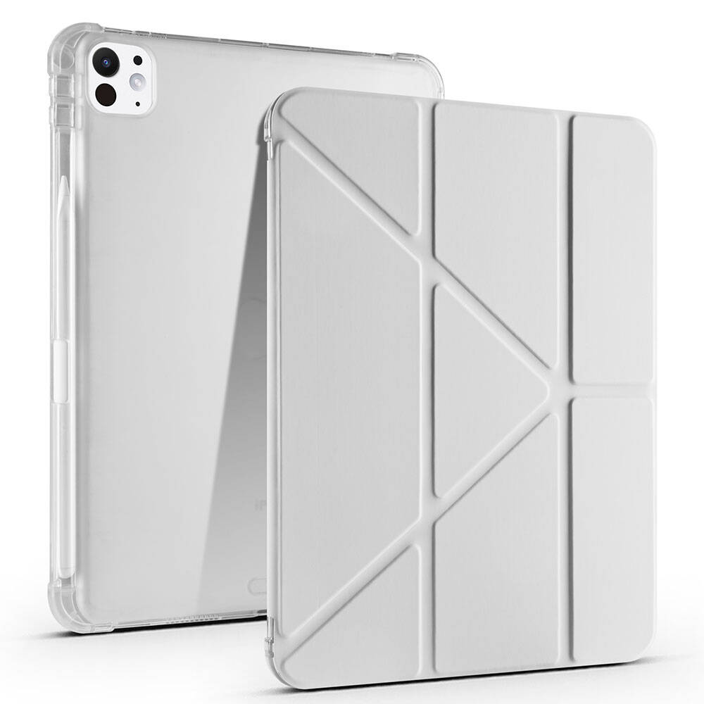 iPad Pro 11 2025 M5 Kılıf Zore Tri Folding Kalem Bölmeli Standlı Kılıf