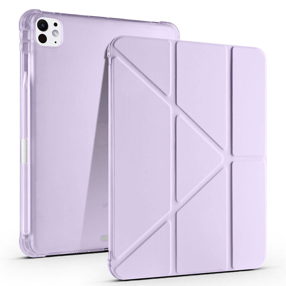 iPad Pro 11 2025 M5 Kılıf Zore Tri Folding Kalem Bölmeli Standlı Kılıf