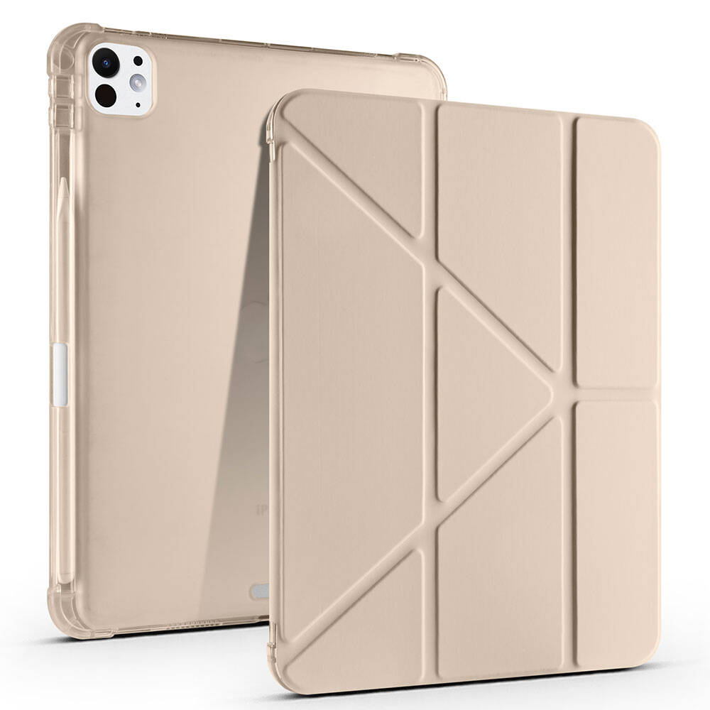 iPad Pro 11 2025 M5 Kılıf Zore Tri Folding Kalem Bölmeli Standlı Kılıf