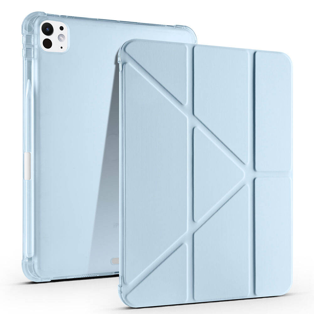 iPad Pro 11 2025 M5 Kılıf Zore Tri Folding Kalem Bölmeli Standlı Kılıf