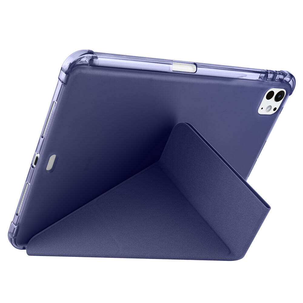 iPad Pro 11 2025 M5 Kılıf Zore Tri Folding Kalem Bölmeli Standlı Kılıf