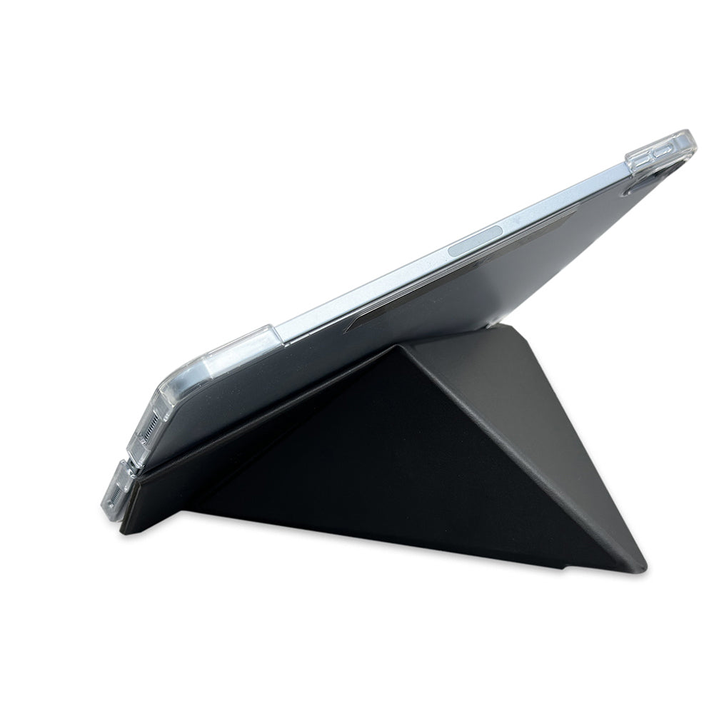 iPad Pro 11 2025 M5 Raptic Clear Folio Airbagli Şeffaf Kılıflı Katlanabilir Standlı Kılıf