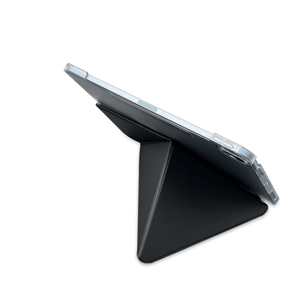 iPad Pro 11 2025 M5 Raptic Clear Folio Airbagli Şeffaf Kılıflı Katlanabilir Standlı Kılıf