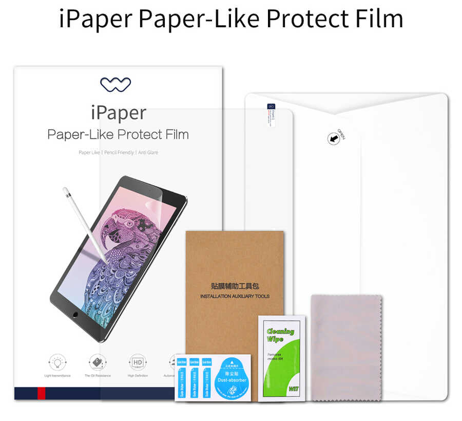 iPad Pro 11 Kağıt Hisli Wiwu iPaper Like Tablet Ekran Koruyucu